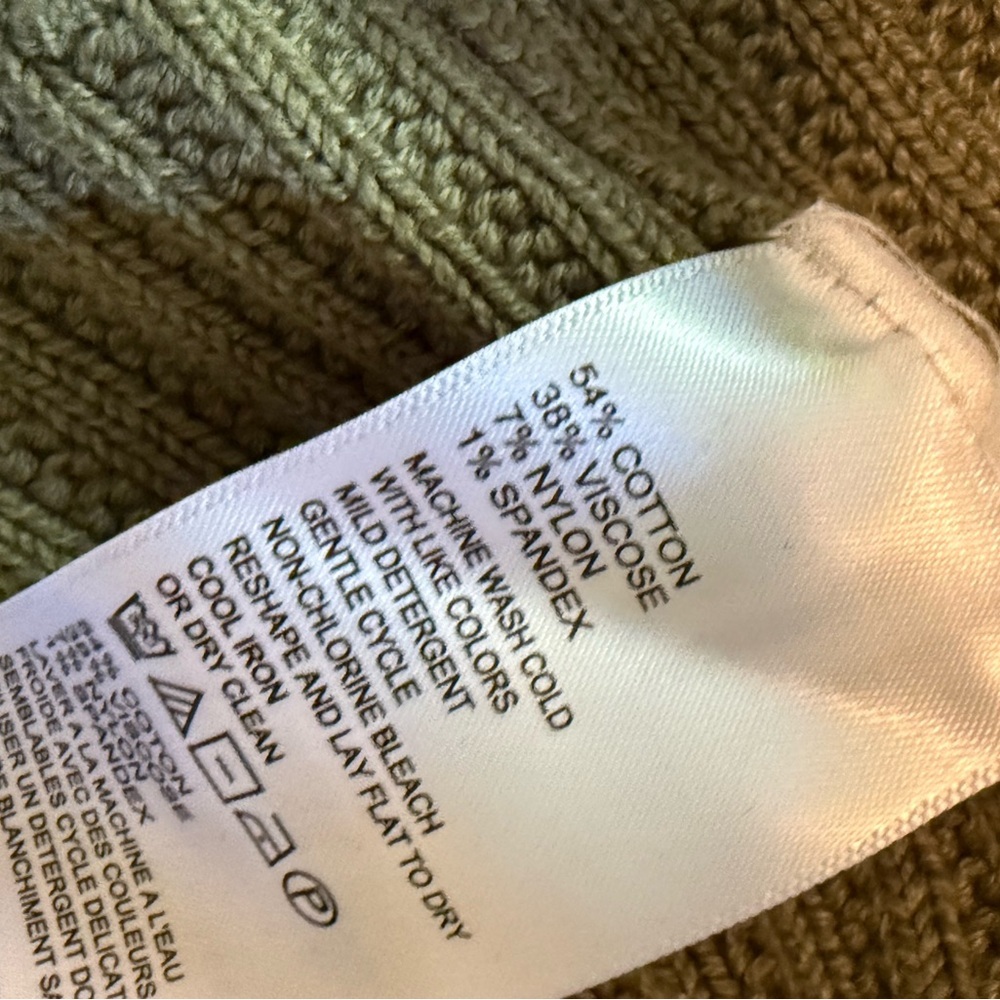 Tommy Bahama Ribbed Knit High Neck Tank Top L - Picture 4 of 6